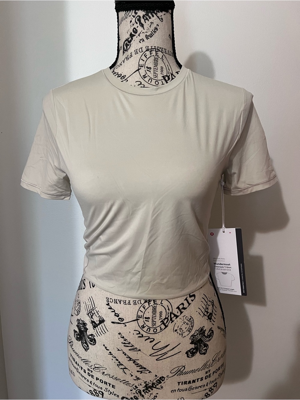 Lululemon NWT Wundermost Nulu Crewneck Cropped T-Shirt Size M